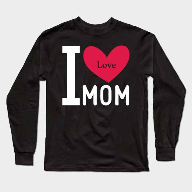 love i mom Long Sleeve T-Shirt by busines_night